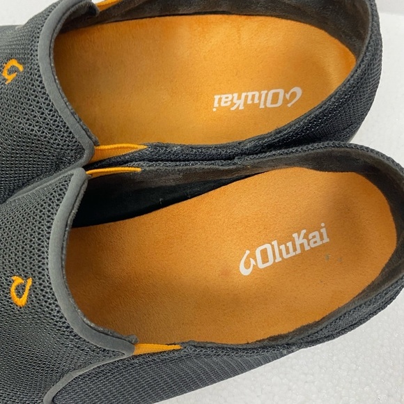 Olukai Nohea Mesh Dark Shadow Gray Slip on Comfort Shoes Men’s size 11.5 main image 11
